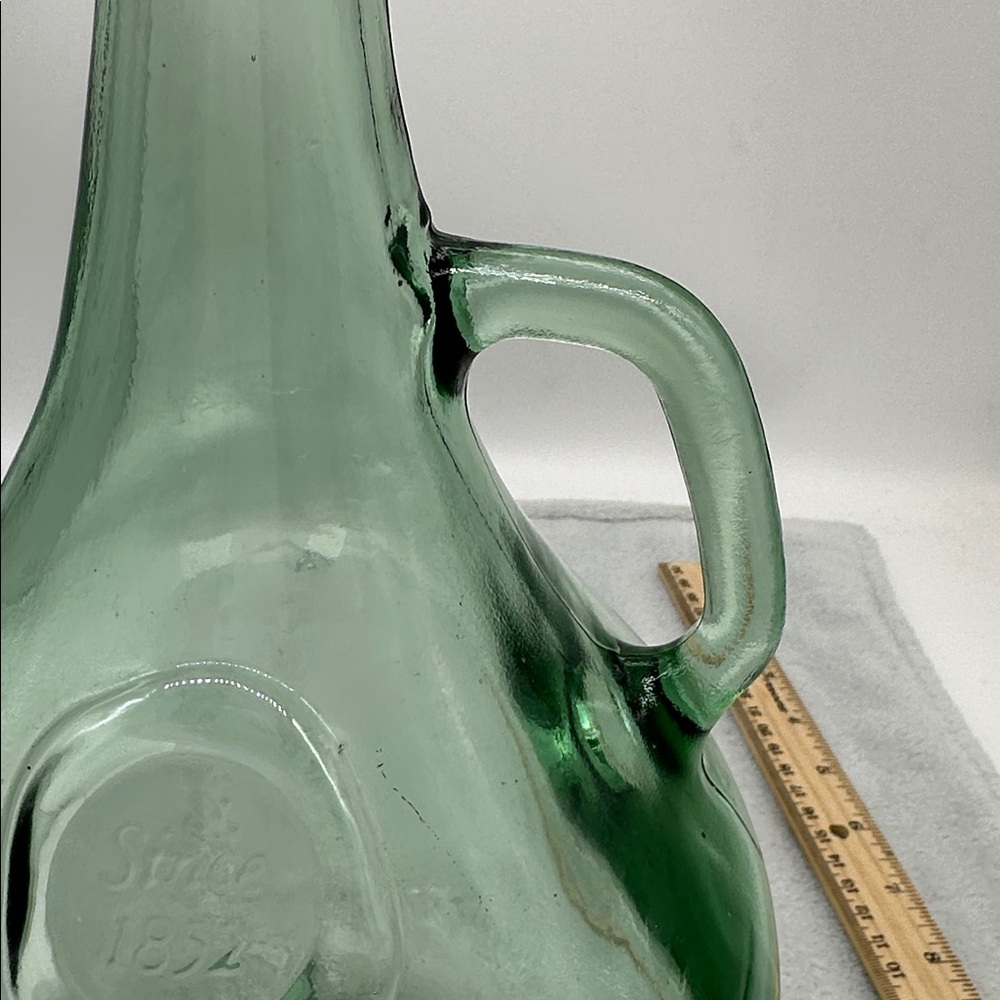 Vintage Paul Masson Light Green Glass Bottle Holds 3-Liters - Picture 4 of 8